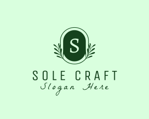 Nature Plant Wreath logo design