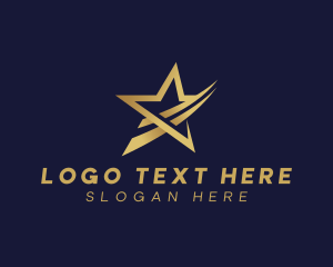 Star - Elegant Swoosh Star logo design