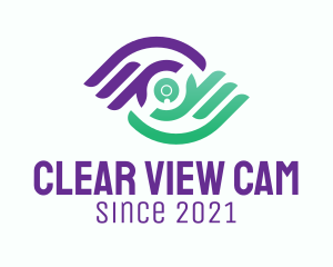 Webcam - Hand Digital Camera logo design