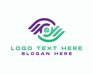 Camera Store - Hand Digital Camera logo design