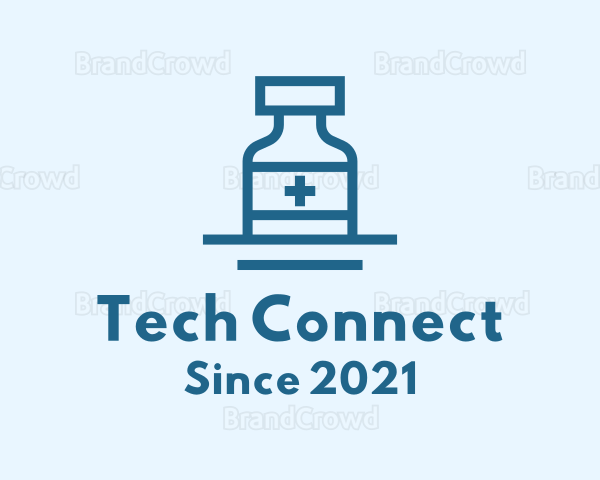 Medical Health Bottle Logo