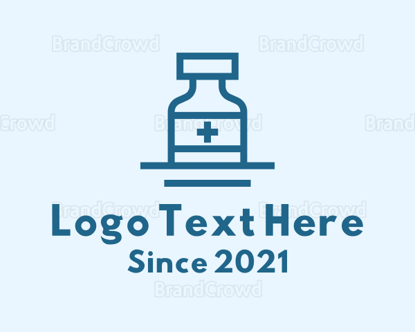 Medical Health Bottle Logo