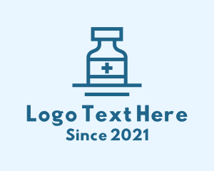 Medication - Medical Health Bottle logo design