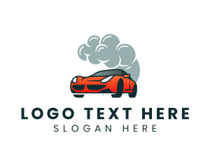 Drag Race - Car Vehicle Garage logo design