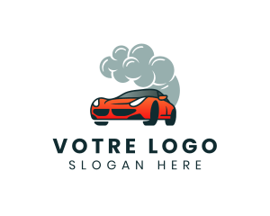 Smoke - Car Vehicle Garage logo design