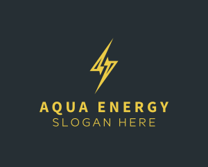 Energy Lightning Bolt logo design