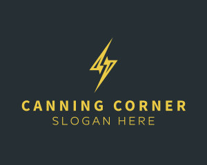 Energy Lightning Bolt logo design