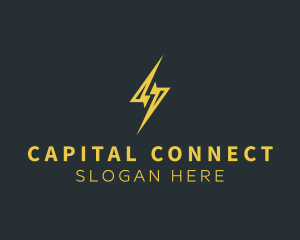 Energy Lightning Bolt logo design