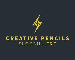 Energy Lightning Bolt logo design