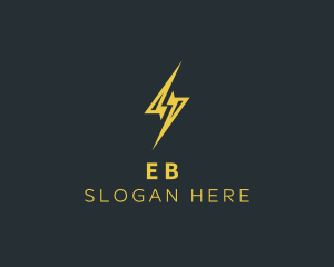 Energy Lightning Bolt logo design