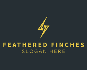 Energy Lightning Bolt logo design