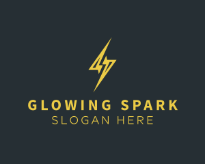 Energy Lightning Bolt logo design