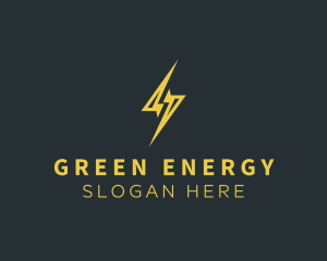 Energy Lightning Bolt logo design