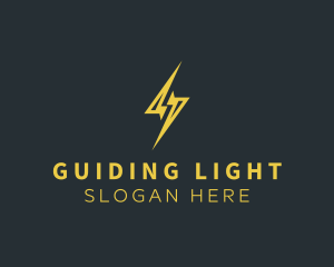 Energy Lightning Bolt logo design