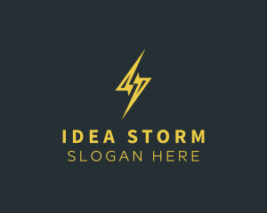 Energy Lightning Bolt logo design