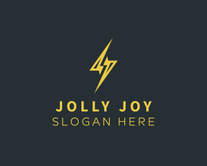 Energy Lightning Bolt logo design