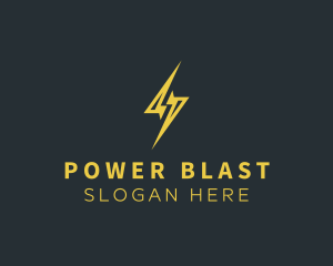 Energy Lightning Bolt logo design