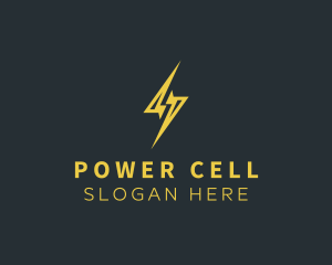 Battery - Energy Lightning Bolt logo design