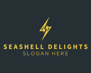 Energy Lightning Bolt logo design