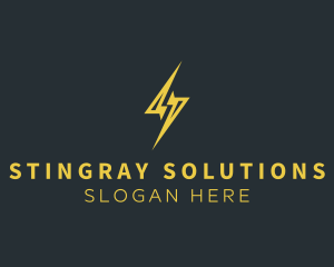 Energy Lightning Bolt logo design