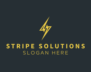 Energy Lightning Bolt logo design