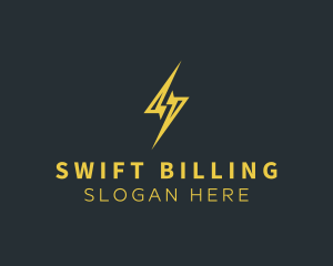 Energy Lightning Bolt logo design