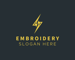 Energy Lightning Bolt logo design