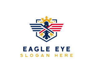 Philippine Eagle Shield logo design