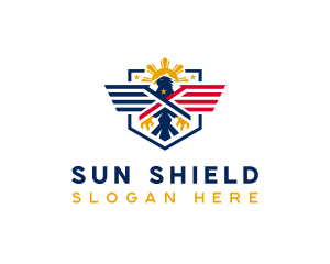 Philippine Eagle Shield logo design