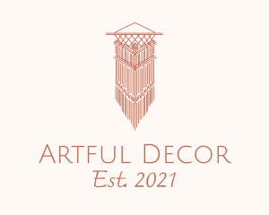 Handcrafted Macrame Decor  logo design