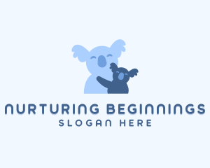 Doula - Baby Koala Hug logo design