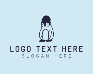 Preschool - Baby Penguin Animal logo design