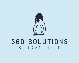 Baby Penguin Animal logo design