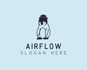 Baby Penguin Animal logo design