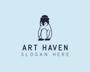 Baby Penguin Animal logo design