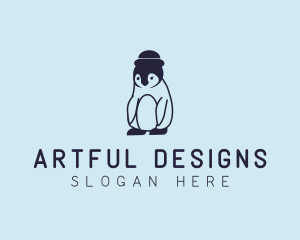 Baby Penguin Animal logo design