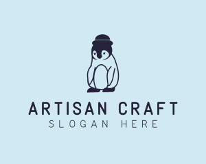 Baby Penguin Animal logo design