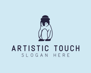 Baby Penguin Animal logo design