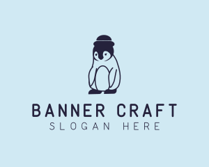 Baby Penguin Animal logo design