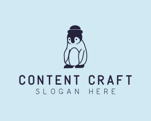 Baby Penguin Animal logo design