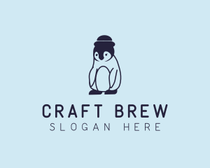 Baby Penguin Animal logo design