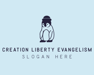 Baby Penguin Animal logo design