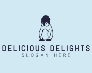 Baby Penguin Animal logo design