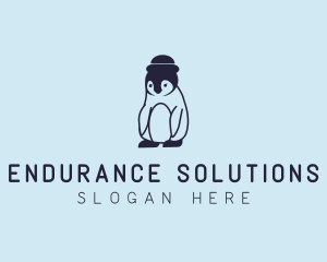 Baby Penguin Animal logo design