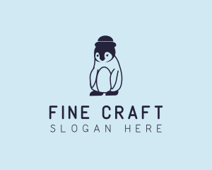 Baby Penguin Animal logo design