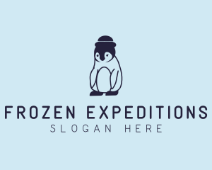 Baby Penguin Animal logo design