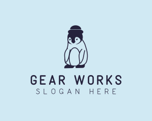 Baby Penguin Animal logo design