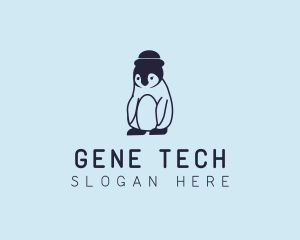 Baby Penguin Animal logo design