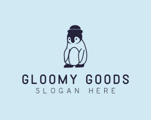 Sad - Baby Penguin Animal logo design