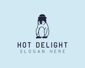 Baby Penguin Animal logo design